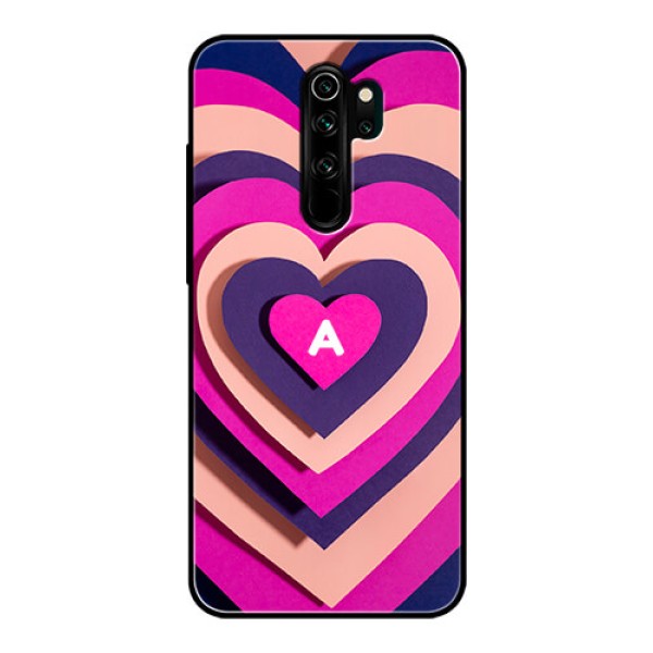 Xiaomi Redmi Note 8 Pro Custom Glass Mobile Case - Cute Heart Pattern Design