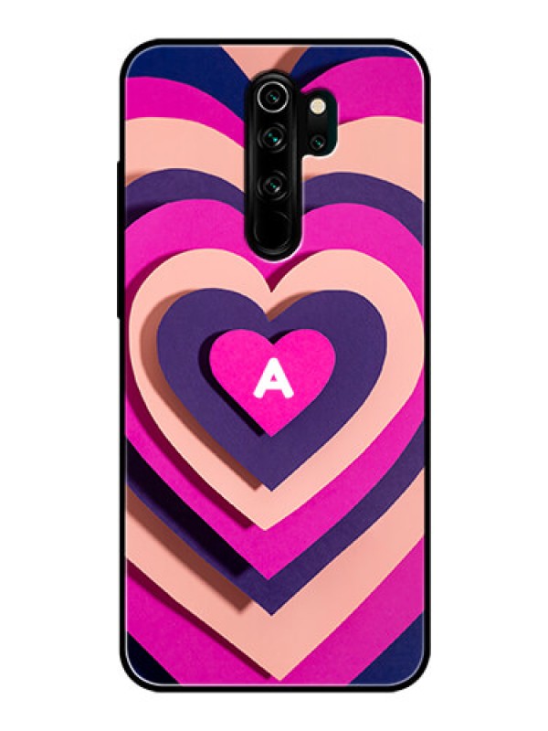 Custom Xiaomi Redmi Note 8 Pro Custom Glass Mobile Case - Cute Heart Pattern Design