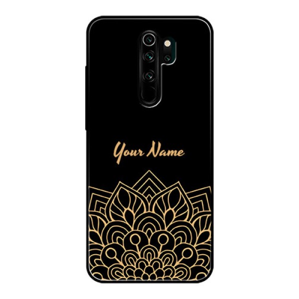 Xiaomi Redmi Note 8 Pro Custom Glass Phone Case - Golden mandala Design Xiaomi Redmi Note 8 Pro Custom Glass Phone Case - Golden mandala Design
