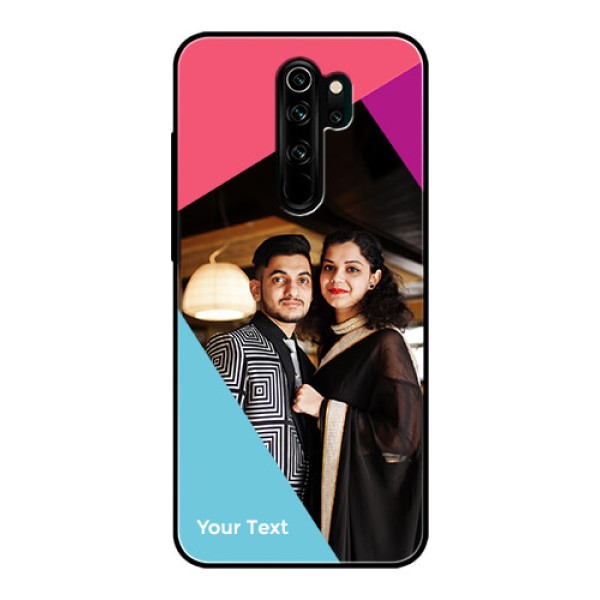 Xiaomi Redmi Note 8 Pro Custom Glass Mobile Case - Stacked Triple colour Design Xiaomi Redmi Note 8 Pro Custom Glass Mobile Case - Stacked Triple colour Design