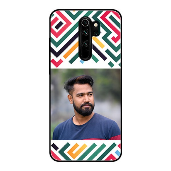 Xiaomi Redmi Note 8 Pro Personalized Glass Phone Case - Colorful Maze Pattern Design Xiaomi Redmi Note 8 Pro Personalized Glass Phone Case - Colorful Maze Pattern Design