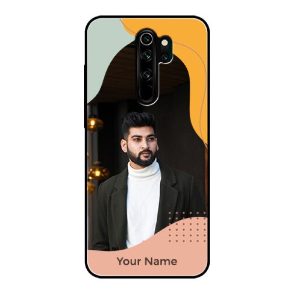 Xiaomi Redmi Note 8 Pro Personalized Glass Phone Case - Tri-coloured overlay design Xiaomi Redmi Note 8 Pro Personalized Glass Phone Case - Tri-coloured overlay design