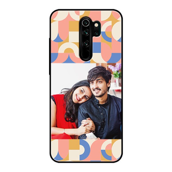 Xiaomi Redmi Note 8 Pro Photo Printing on Glass Case - Semi-circle Maze Pattern Design Xiaomi Redmi Note 8 Pro Photo Printing on Glass Case - Semi-circle Maze Pattern Design