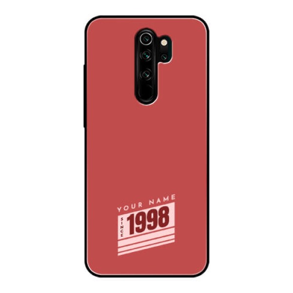 Xiaomi Redmi Note 8 Pro Custom Glass Phone Case - Red custom year of birth Design