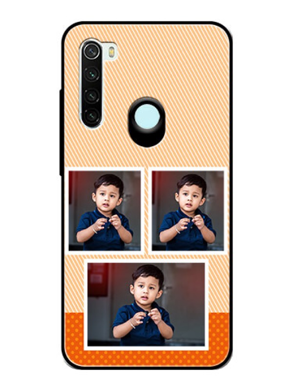 Custom Redmi Note 8 Photo Printing on Glass Case  - Bulk Photos Upload Design