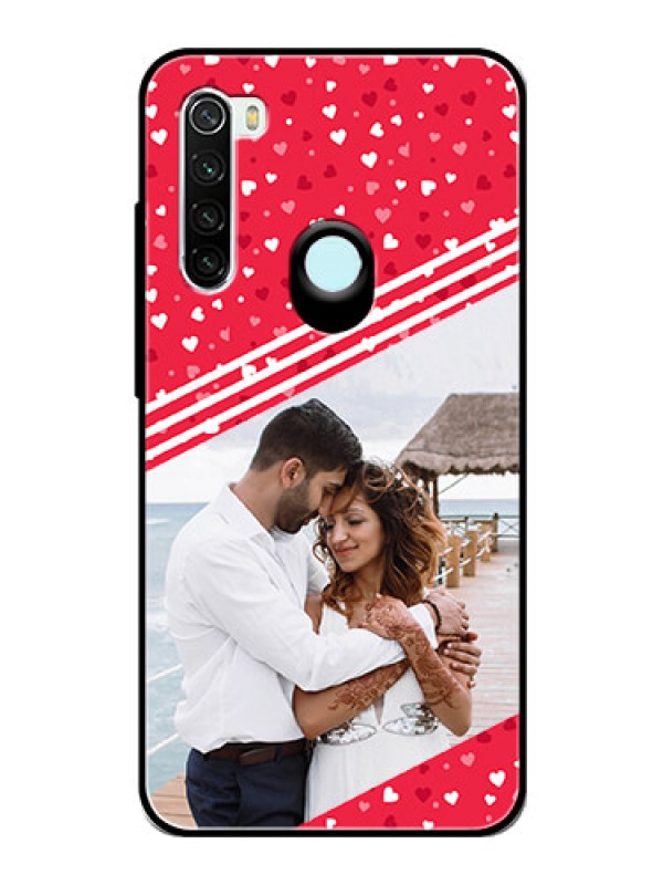 Custom Redmi Note 8 Custom Glass Mobile Case  - Valentines Gift Design