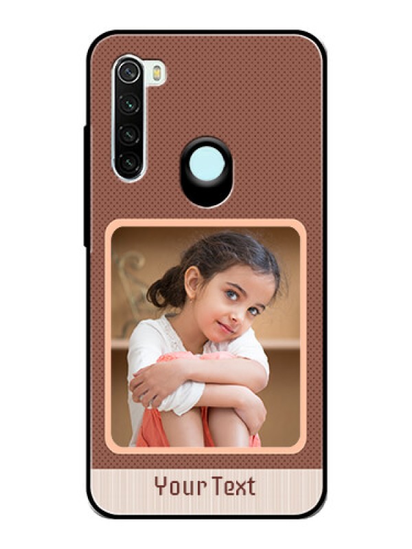 Custom Redmi Note 8 Custom Glass Phone Case  - Simple Pic Upload Design