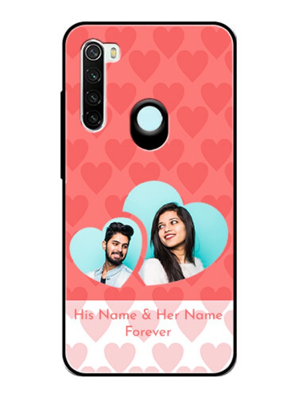 Custom Redmi Note 8 Personalized Glass Phone Case  - Couple Pic Upload Design