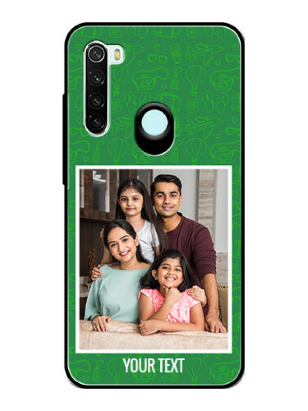Custom Redmi Note 8 Personalized Glass Phone Case  - Picture Upload Design