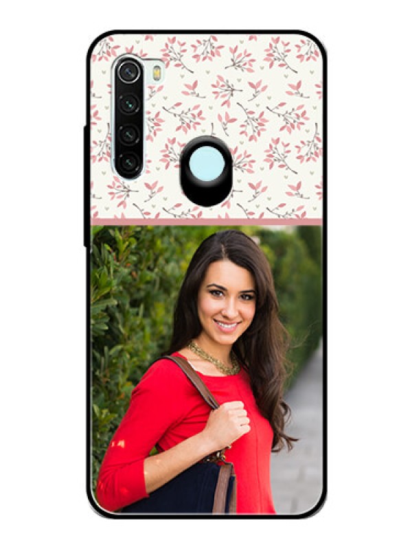 Custom Redmi Note 8 Custom Glass Phone Case  - Premium Floral Design