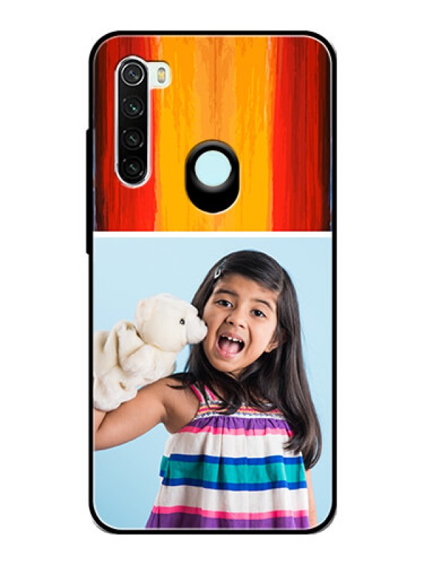 Custom Redmi Note 8 Personalized Glass Phone Case  - Multi Color Design