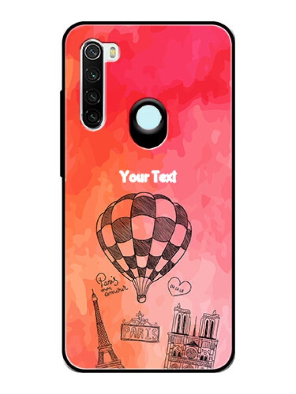 Custom Redmi Note 8 Custom Glass Phone Case  - Paris Theme Design