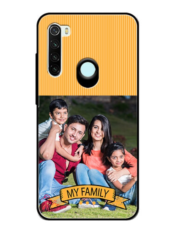 Custom Redmi Note 8 Custom Glass Phone Case  - My Family Design