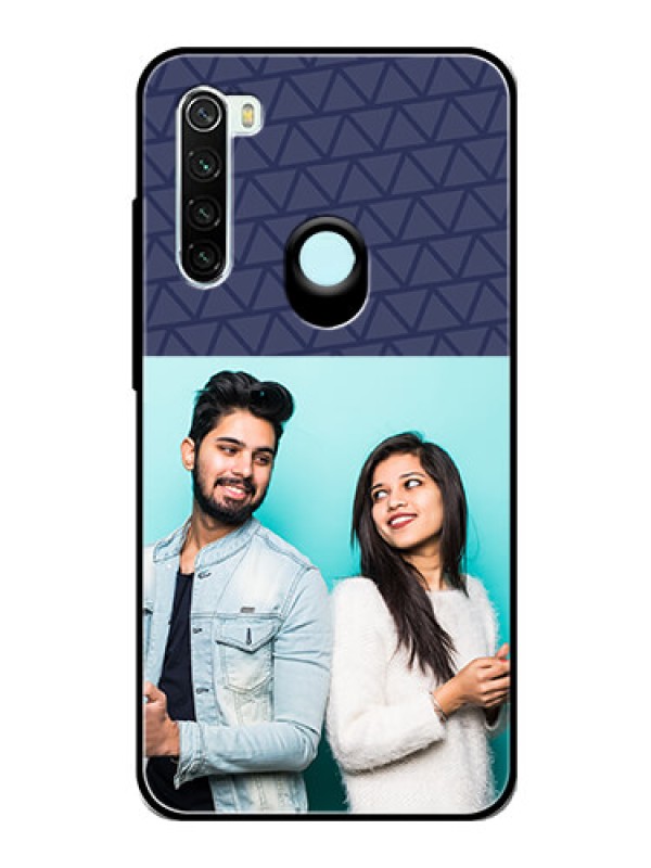 Custom Redmi Note 8 Photo Printing on Glass Case  - with Best Friends Design  