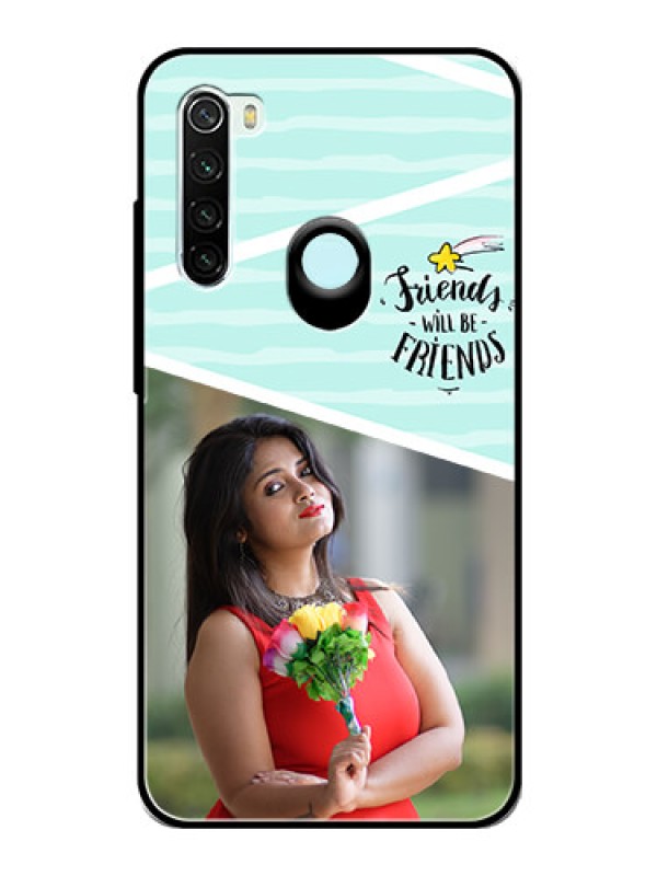 Custom Redmi Note 8 Custom Glass Phone Case  - Friends Picture Icon Design