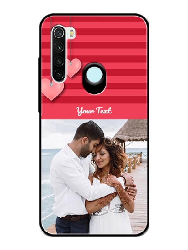 Custom Redmi Note 8 Custom Glass Phone Case  - Valentines Day Design