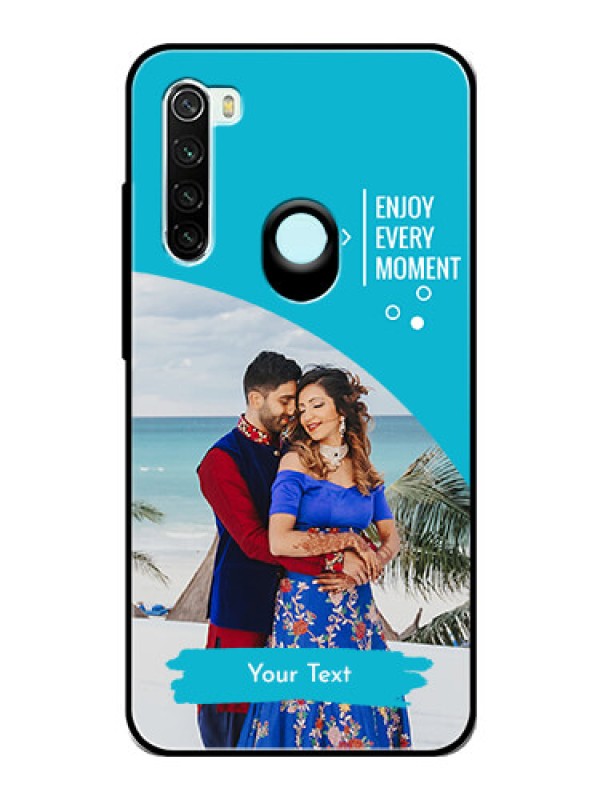 Custom Redmi Note 8 Custom Glass Mobile Case  - Happy Moment Design