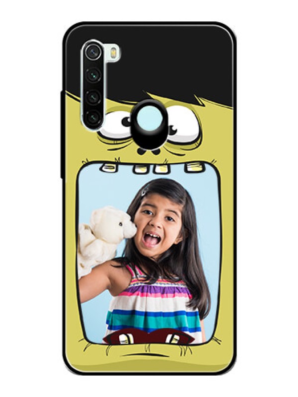 Custom Redmi Note 8 Personalized Glass Phone Case  - Cartoon monster back case Design