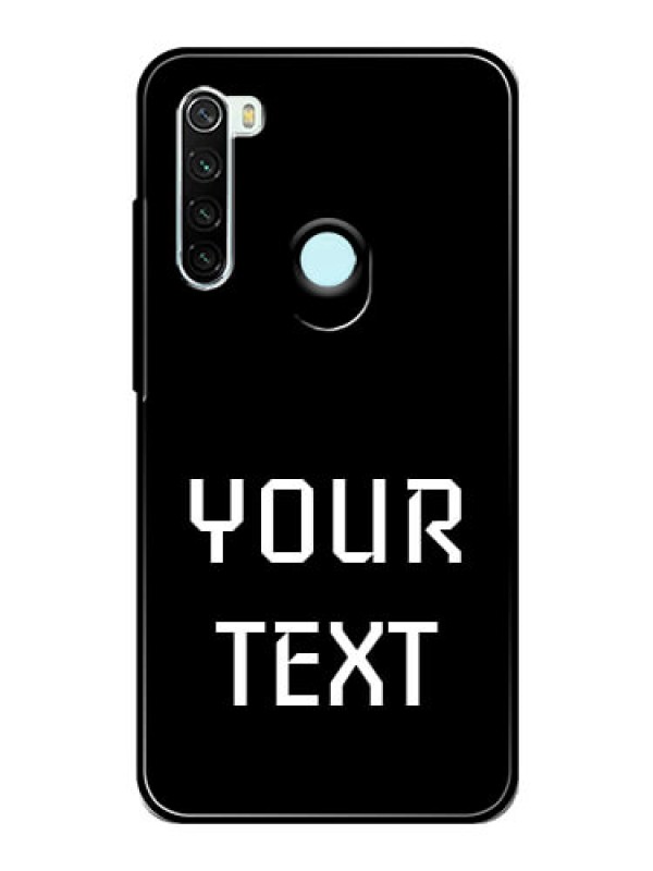 Custom Redmi Note 8 Your Name on Glass Phone Case