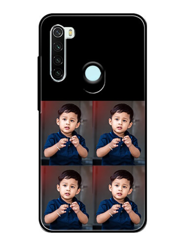 Custom Redmi Note 8 4 Image Holder on Glass Mobile Cover