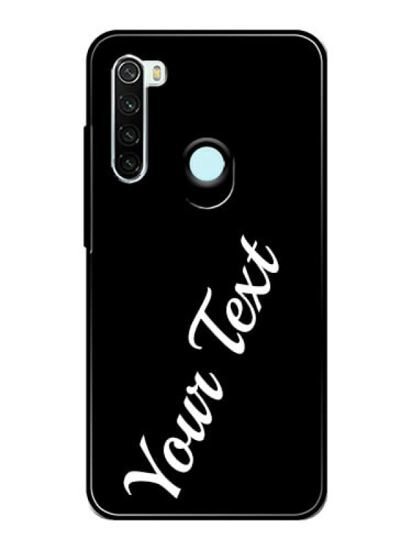 Custom Redmi Note 8 Custom Glass Mobile Cover with Your Name
