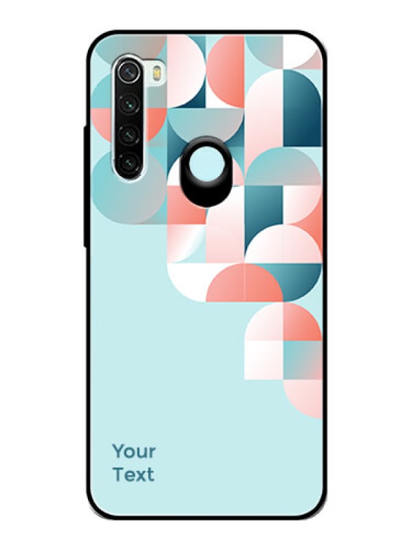 Custom Xiaomi Redmi Note 8 Custom Glass Phone Case - Stylish Semi-circle Pattern Design
