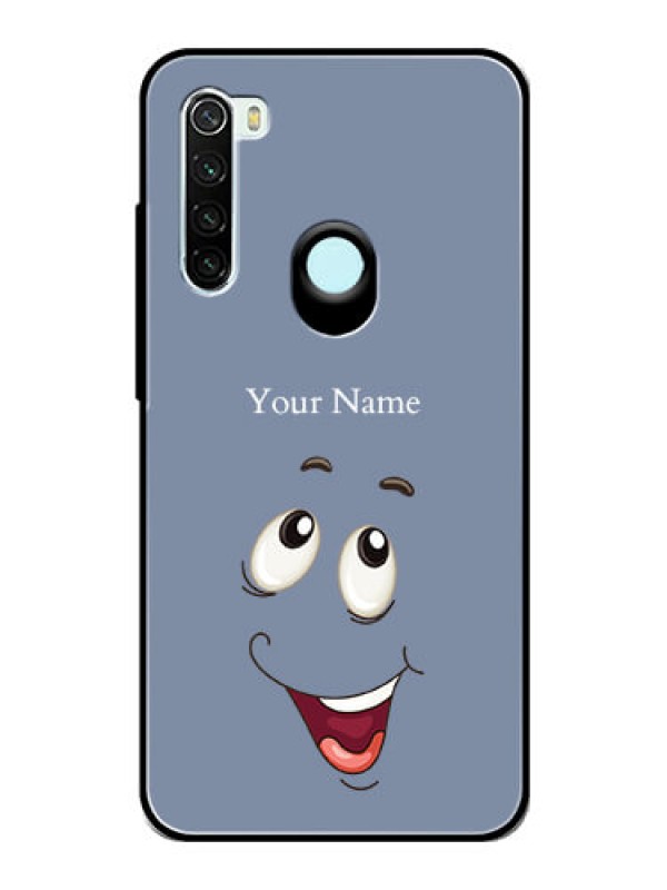 Custom Xiaomi Redmi Note 8 Photo Printing on Glass Case - Laughing Cartoon Face Design