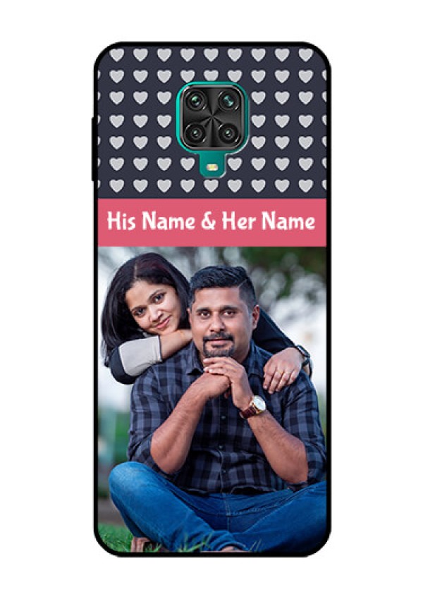 Redmi Note 9 Pro Max Custom Glass Mobile Case  - Love Symbols Design
