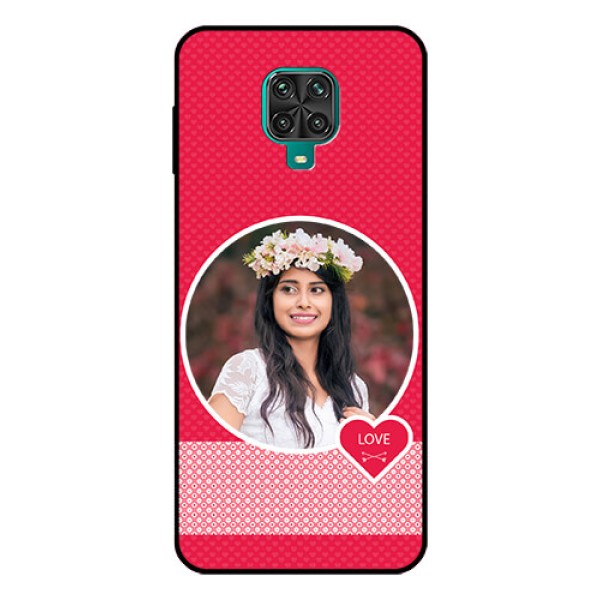 Redmi Note 9 Pro Max Personalised Glass Phone Case - Pink Pattern Design Redmi Note 9 Pro Max Personalised Glass Phone Case - Pink Pattern Design