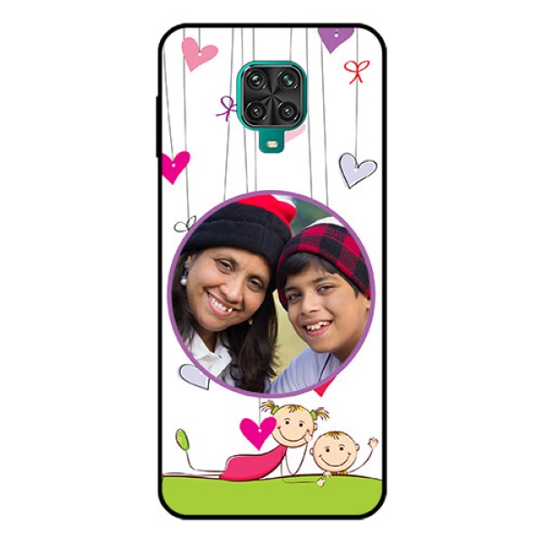Redmi Note 9 Pro Max Photo Printing on Glass Case  - Cute Kids Phone Case Design