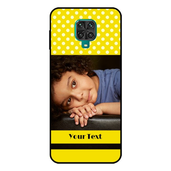 Redmi Note 9 Pro Max Custom Glass Phone Case  - Bright Yellow Case Design