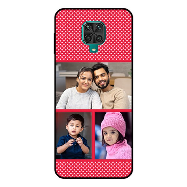 Redmi Note 9 Pro Max Personalized Glass Phone Case  - Bulk Pic Upload Design