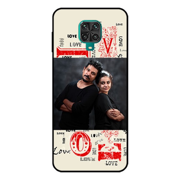Redmi Note 9 Pro Max Photo Printing on Glass Case - Trendy Love Design Case Redmi Note 9 Pro Max Photo Printing on Glass Case - Trendy Love Design Case