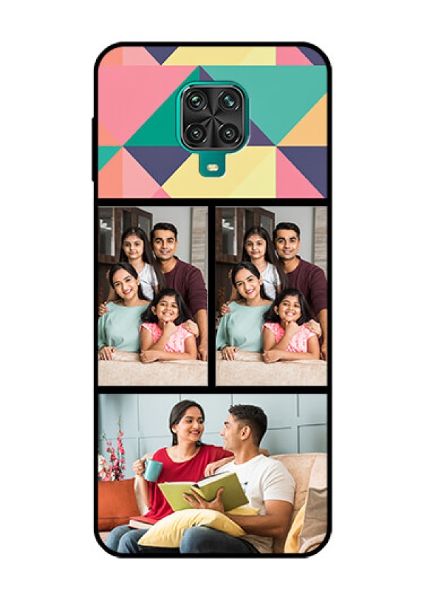 Redmi Note 9 Pro Max Custom Glass Phone Case  - Bulk Pic Upload Design