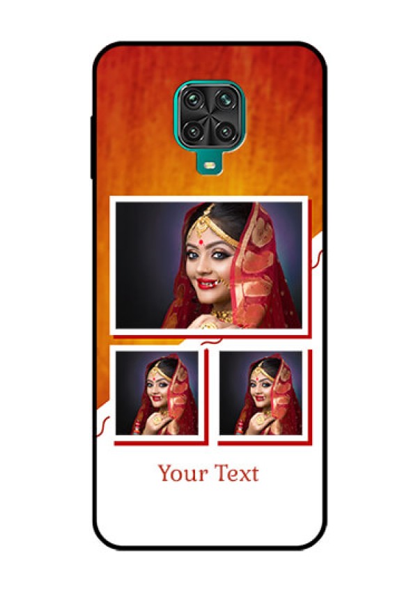 Redmi Note 9 Pro Max Custom Glass Phone Case  - Wedding Memories Design  