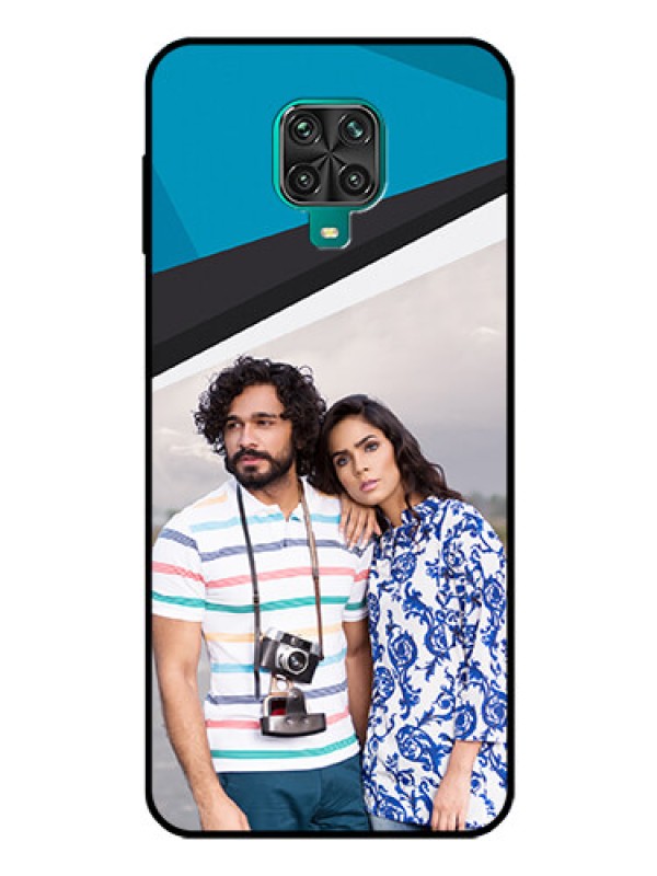 Custom Redmi Note 9 Pro Max Photo Printing on Glass Case  - Simple Pattern Photo Upload Design