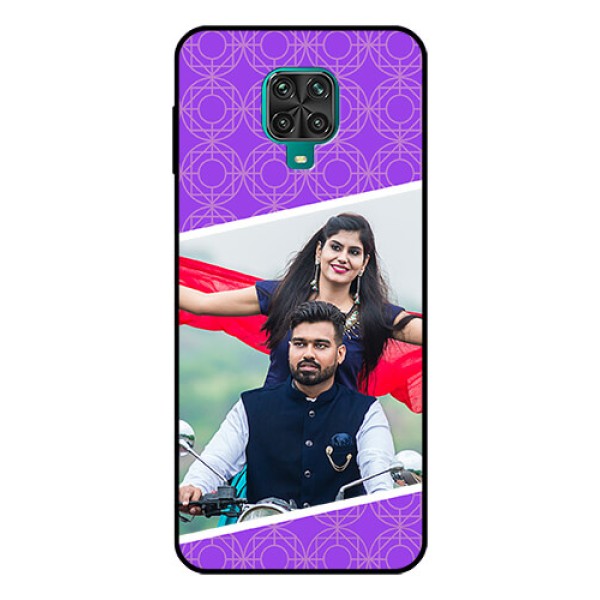 Redmi Note 9 Pro Max Custom Glass Phone Case - Violet Pattern Design Redmi Note 9 Pro Max Custom Glass Phone Case - Violet Pattern Design