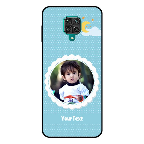 Redmi Note 9 Pro Max Personalised Glass Phone Case  - Violet Pattern Design