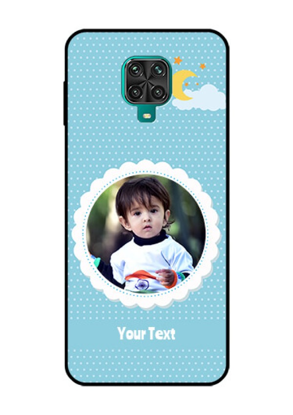 Redmi Note 9 Pro Max Personalised Glass Phone Case  - Violet Pattern Design