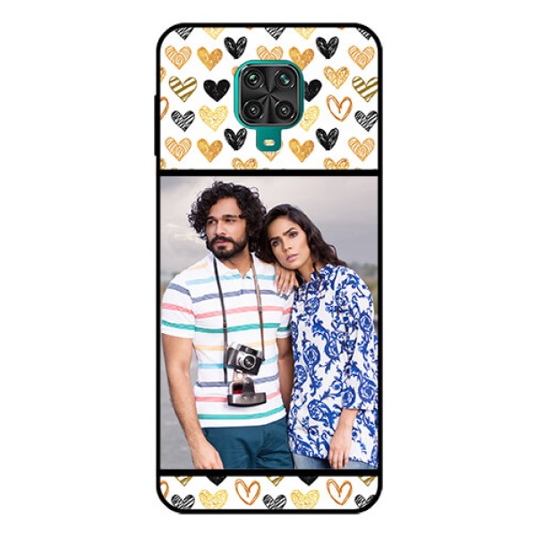 Redmi Note 9 Pro Max Photo Printing on Glass Case  - Love Symbol Design