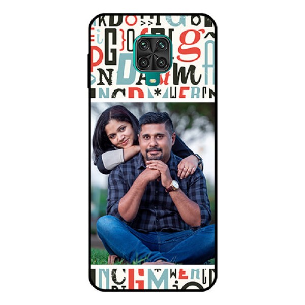 Redmi Note 9 Pro Max Personalized Glass Phone Case - Alphabet Design Redmi Note 9 Pro Max Personalized Glass Phone Case - Alphabet Design