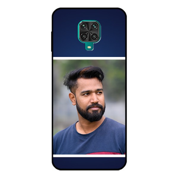 Redmi Note 9 Pro Max Personalized Glass Phone Case - Simple Royal Blue Design Redmi Note 9 Pro Max Personalized Glass Phone Case - Simple Royal Blue Design