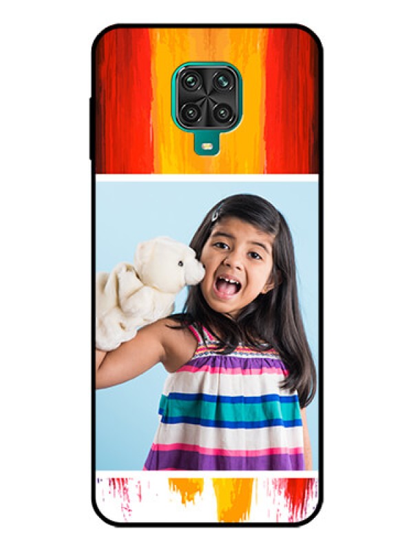 Custom Redmi Note 9 Pro Max Personalized Glass Phone Case  - Multi Color Design
