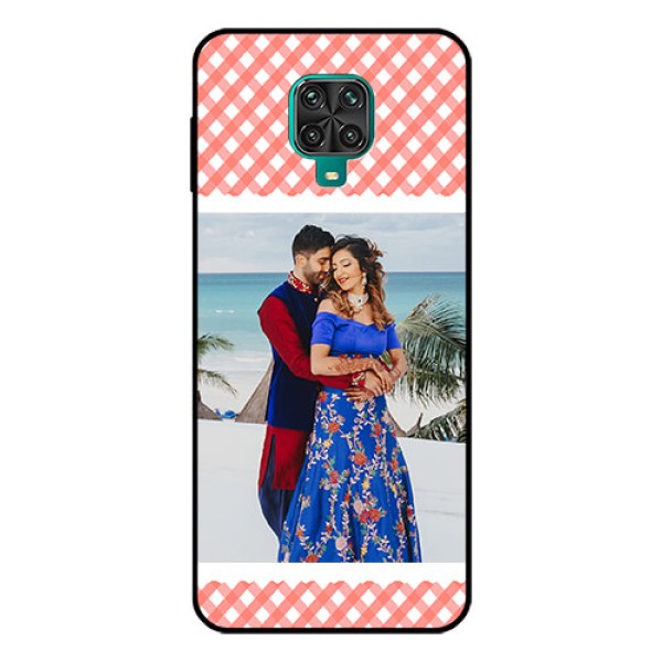 Redmi Note 9 Pro Max Personalized Glass Phone Case  - Pink Pattern Design
