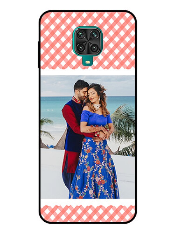 Custom Redmi Note 9 Pro Max Personalized Glass Phone Case  - Pink Pattern Design
