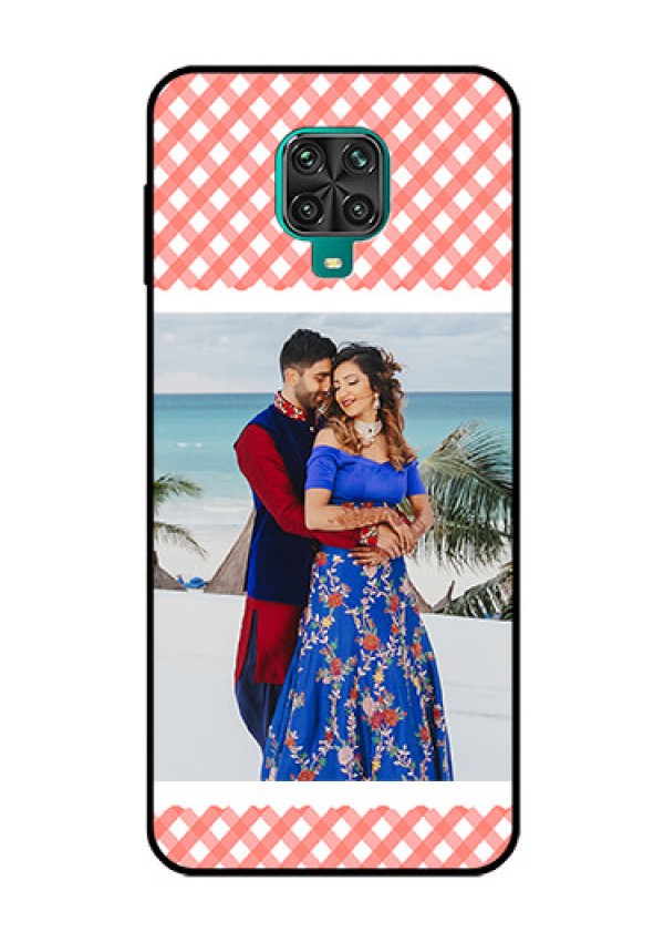 Redmi Note 9 Pro Max Personalized Glass Phone Case  - Pink Pattern Design