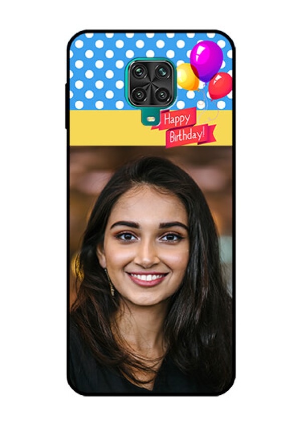 Redmi Note 9 Pro Max Custom Glass Mobile Case  - Happy Birthday Design