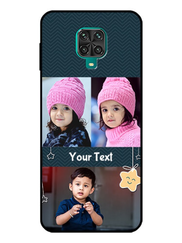 Custom Redmi Note 9 Pro Max Custom Glass Mobile Case  - Hanging Stars Design
