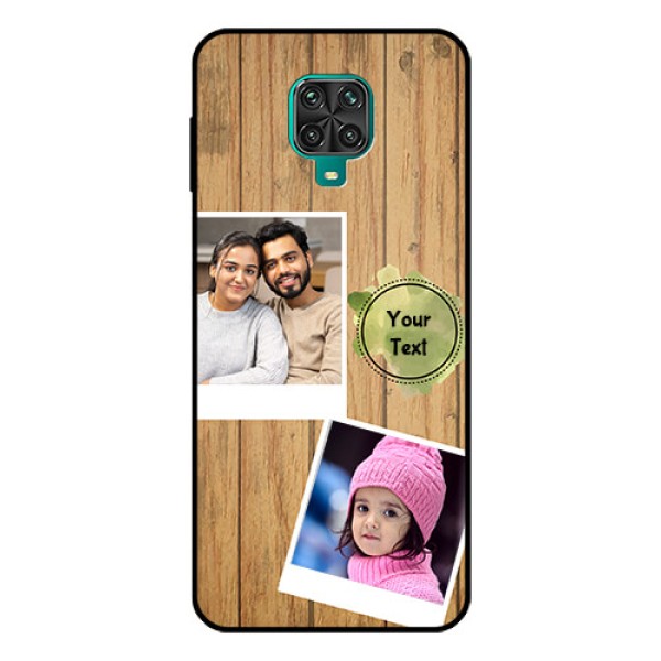 Redmi Note 9 Pro Max Custom Glass Phone Case  - Wooden Texture Design