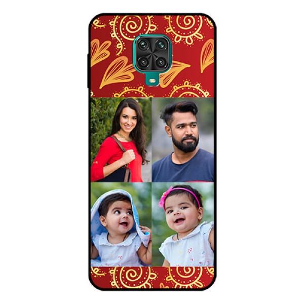 Redmi Note 9 Pro Max Photo Printing on Glass Case - 4 Image Traditional Design Redmi Note 9 Pro Max Photo Printing on Glass Case - 4 Image Traditional Design